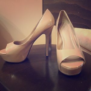 Peep toe heels